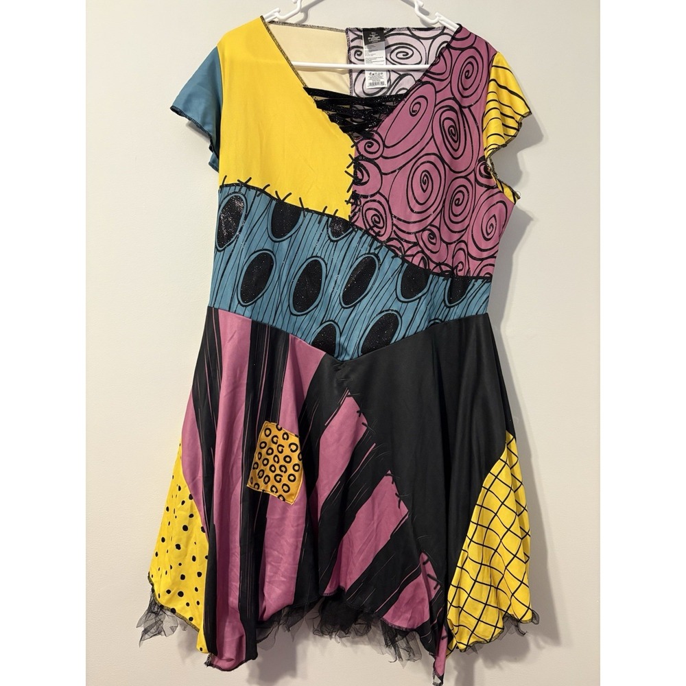 Disney Nightmare Before Christmas Sally Dress XL 16-20 Patchwork Costume Tulle